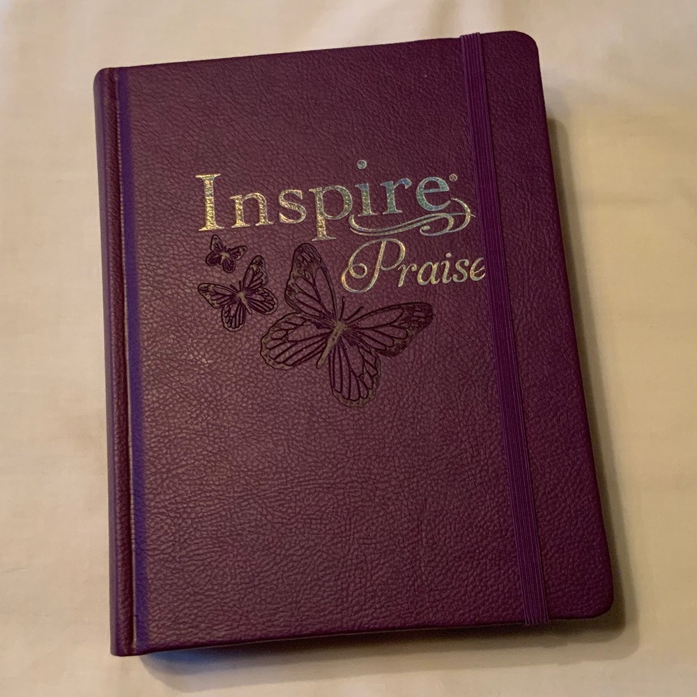 Tyndale ‘Inspire Praise’ Hardcover NLT Colouring/Journaling Bible- Like New!